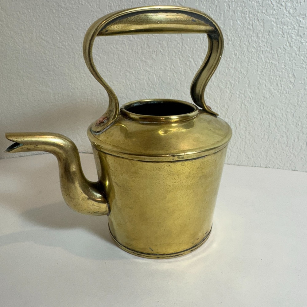 Vintage Brass Teapot Kettle Pitcher Small Water Can